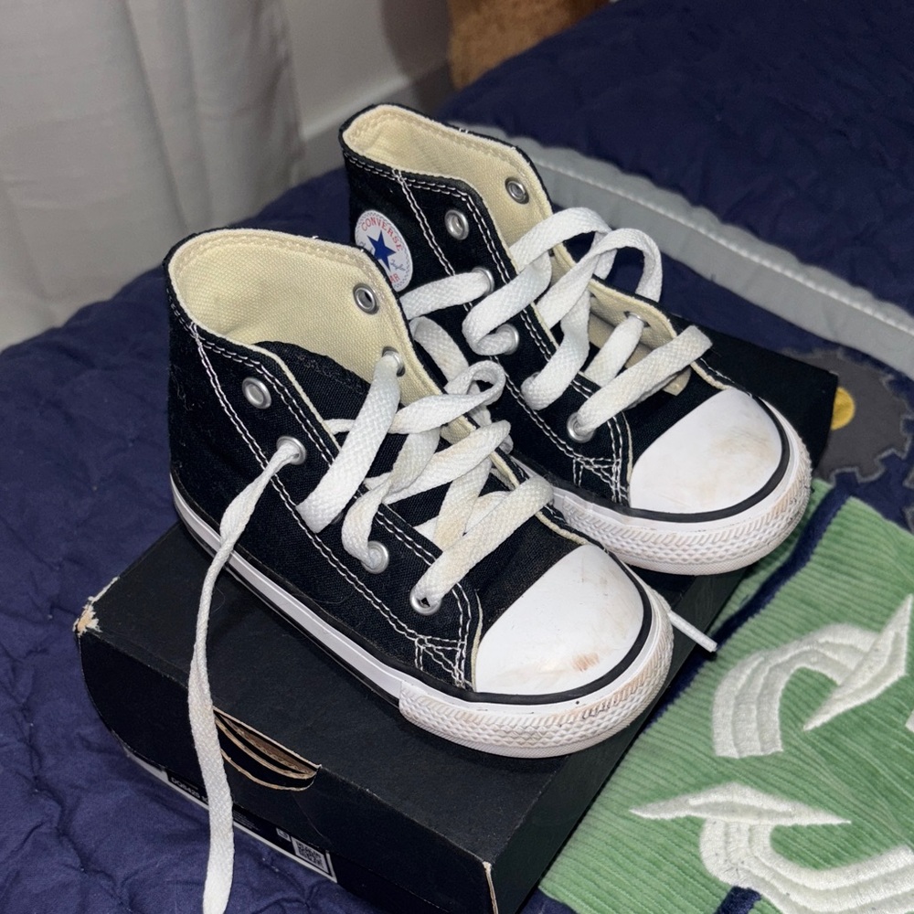 Converse Kids Black and White High-Tops
